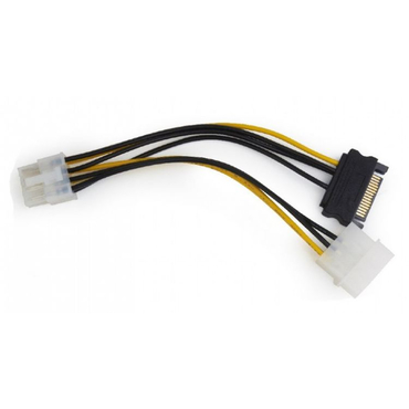 Разветвитель питания Molex+SATA->PCI-Express 8pin  для подключения в/к PCI-Е (8pin) к б/п ATX CC-PSU-82  Cablexpert